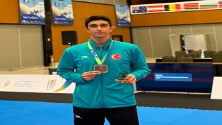 Denizlili Batuhan karate dünya üçüncüsü oldu
