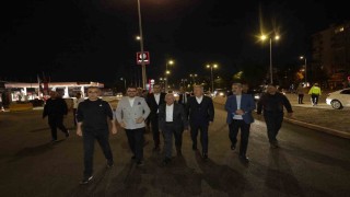 DSİ-Yeni Sanayi Katlı Kavşağında gece yarısı mesaisi