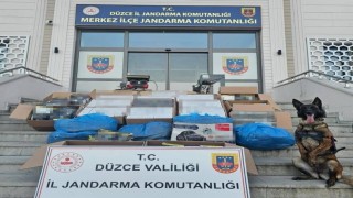 Düzcede 47 bin 200ü dolu 130 bin makaron ele geçirildi