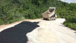 Düzcede asfalt çalışları sürüyor