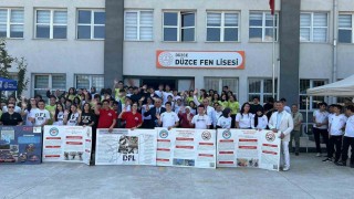 Düzcede öğrencilerin bilim ve sanat projeleri görücüye çıktı