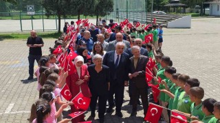 Düzcede şehit ailesini duygulandıran salon açılışı