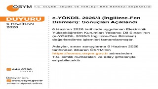 e-YÖKDİL 2026/3 sonuçları açıklandı