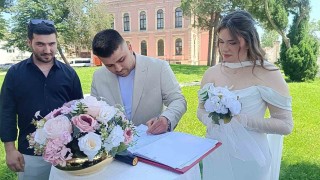 Edirnede 33 çiftin mutluluğu aynı tarihte buluştu: Evlenmek için 06.06.2026yı seçtiler