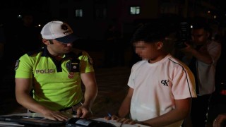 Ehliyetsiz yakalanan 16 yaşındaki çocuk sürücü ve araç sahibine 80 bin lira ceza