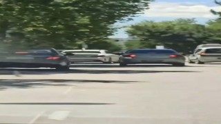 Elazığda peş peşe makas atan sürücü kameraya yansıdı