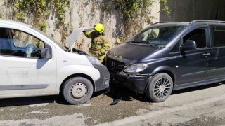 Erdekte alt geçitte kaza: 1 yaralı