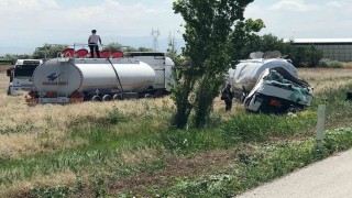 Ereğlide tanker şarampole devrildi: 1 yaralı