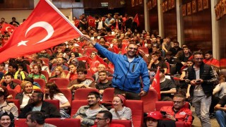 ERÜde milli maç heyecanı yaşandı