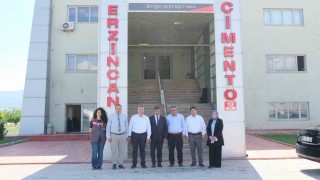 Erzincan Belediye Başkanı Bekir Aksun, çimento fabrikasını ziyaret etti