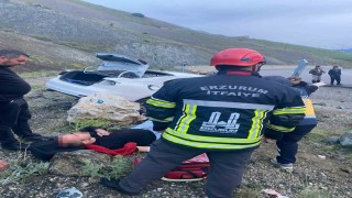 Erzurumda trafik kazası: 4 yaralı