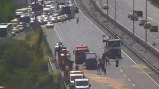 Eyüpsultanda zincirlime trafik kazası: 6 yaralı