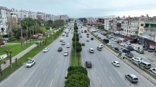 Gazi Bulvarında trafik akışını rahatlatmak için çalışma başlatıldı
