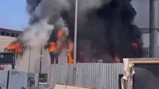 Gaziantepte korkutan iş yeri yangını