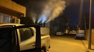 Germencikte sivrisinek ve haşerelere karşı gece ilaçlaması