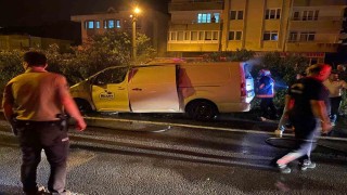 Giresunda seyir halindeki otomobil alev alev yandı