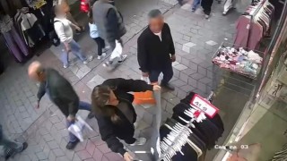 Giyim eşyası çalarken kameraya yakalanan karı koca gözaltına alındı