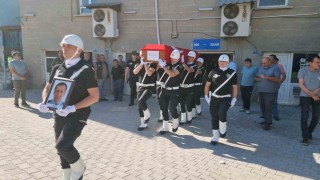 Görev başında hayatını kaybeden polis memuru son yolculuğuna uğurlandı
