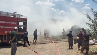 Hassada samanlık yangını
