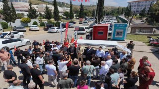 Hastaların 300 metrelik zorlu yoluna İskenderun Belediyesinden ring araçlı çözüm