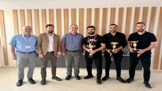 Hastane çalışanları arasında masa tenisi turnuvası