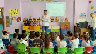 Hozat'ta miniklere sağlık eğitimi verildi