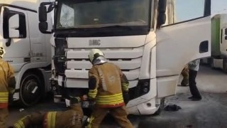 İskenderunda tır yangını