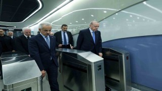 İstanbula nefes aldıracak proje açılıyor: Cumhurbaşkanı Erdoğan törenin yapılacağı alana metroyla gitti