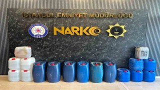 İstanbulda 519 kilo sıvı metamfetamin ele geçirildi