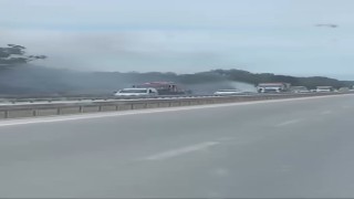 İzmir-Bursa kara yolunda alevler korkuttu