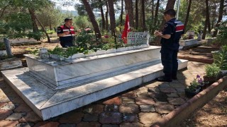 Jandarmadan şehit ailelerine vefa ziyareti
