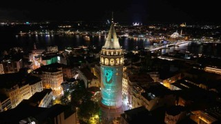 Kahramanmaraşın edebiyat ışığı Galata Kulesine yansıdı