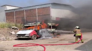 Kahramanmaraşta minibüs yangını
