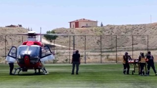 Kalp krizi geçiren hasta hava ambulansıyla Malatyaya sevk edildi