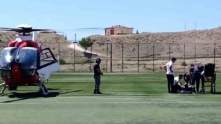 Kalp krizi geçiren hasta hava ambulansıyla Malatyaya sevk edildi