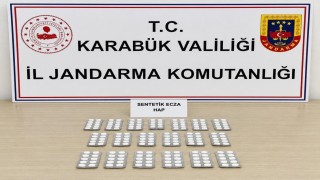 Karabükte 331 sentetik hap ele geçirildi