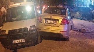Karabükte 5 aracın karıştığı zincirleme kazada 2 kişi yaralandı