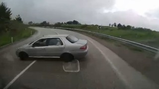 Karabükte 6 kişinin yaralandığı kazanın görüntüsü ortaya çıktı