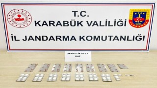 Karabükte uyuşturucu operasyonu: 151 sentetik hap ele geçirildi