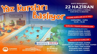 Karabükte yaz kursları için kayıtlar başladı