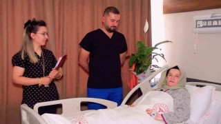 Karnından 29 santimetrelik dev miyom çıkarıldı