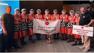 Kastamonu Üniversitesi Halk Dansları Topluluğu Türkiye ikincisi oldu