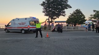 Kastamonuda yayaya çarpan motosikletin sürücüsü yaralandı