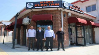 Kaymakam ve Başkandan esnaf ziyareti