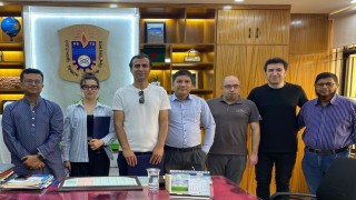 KBÜ ile Bangladeş Üniversitesi arasında akademik iş birliği teması