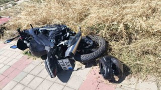 Keşanda otomobil ile çarpışan motosikletin sürücüsü yaralandı