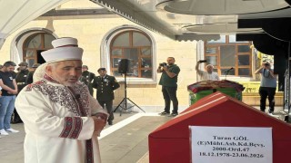 Kırıkkaledeki patlamada hayatını kaybeden Turan Göl, Çankırıda toprağa verildi
