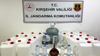 Kırşehirde kaçak alkol operasyonu: 120 litre ele geçirildi