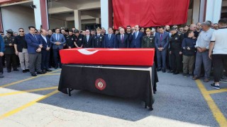 Konyada şehit itfaiye erine uğurlama töreni