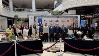 Kursiyerlerin seramik ürünleri görücüye çıktı